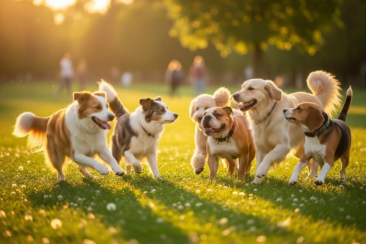 A person petting a dog, looking happy and relaxed, representing the comfort an emotional support animal provides.